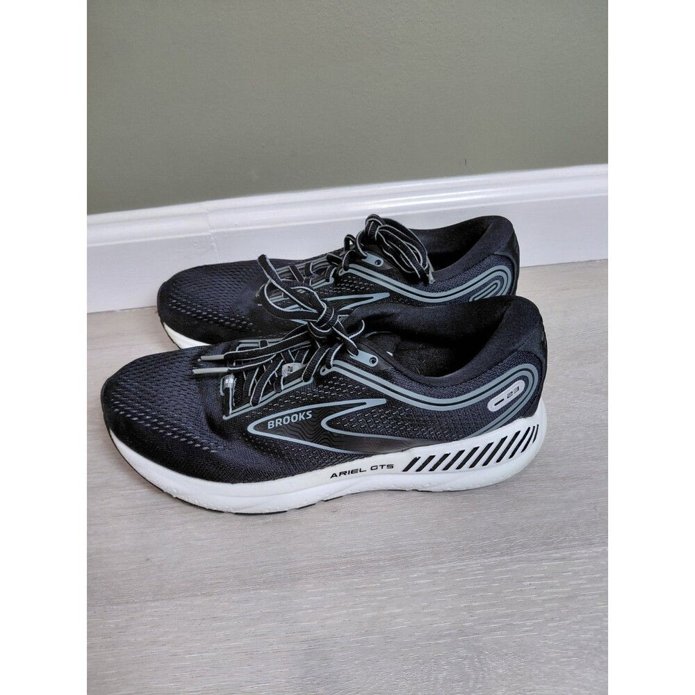 Size 9B- Brooks Ariel GTS 23   Black Grey Women's Sneakers